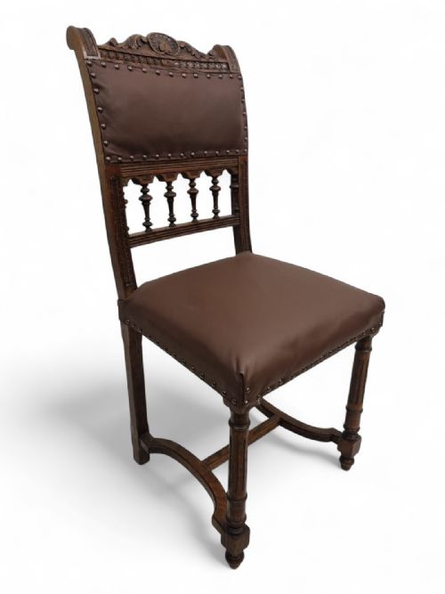 ANTIQUE RENAISSANCE REVIVAL DINING CHAIRS SET OF 6 C18901910 - ADDITIONAL PHOTO 7