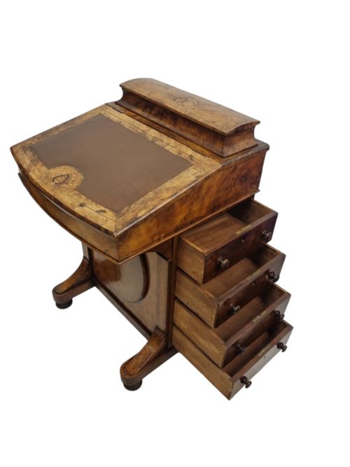 ANTIQUE VICTORIAN DAVENPORT DESK C1860 - ADDITIONAL PHOTO 9
