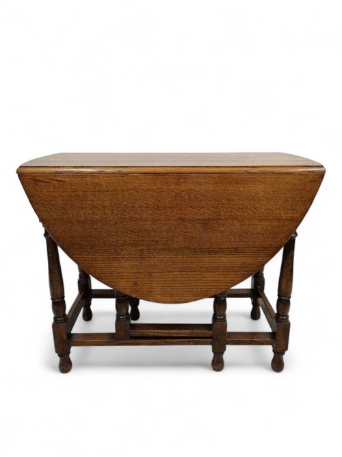 VINTAGE EDWARDIAN OAK GATELEG TABLE - ADDITIONAL PHOTO 1