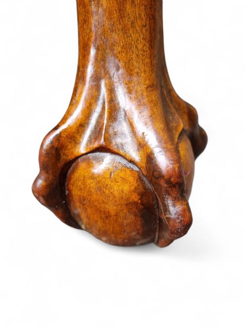 ANTIQUE VICTORIAN MAHOGANY EXTENDING DINING TABLE 19TH CENTURY CRANK HANDLE LION PAW FEET - ADDITIONAL PHOTO 7