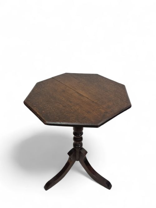ANTIQUE EDWARDIAN OAK OCCASIONAL TABLE - ADDITIONAL PHOTO 3