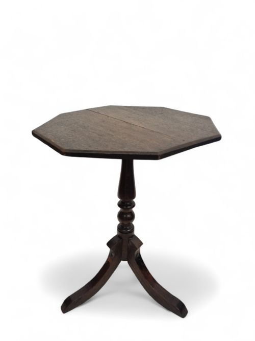 ANTIQUE EDWARDIAN OAK OCCASIONAL TABLE - ADDITIONAL PHOTO 4