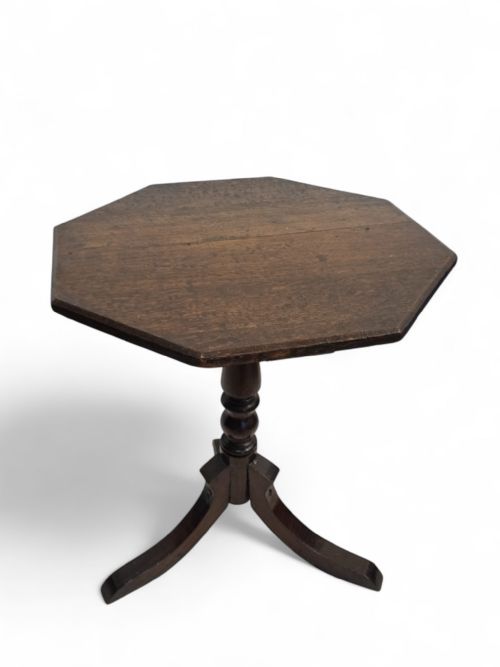 ANTIQUE EDWARDIAN OAK OCCASIONAL TABLE - ADDITIONAL PHOTO 5