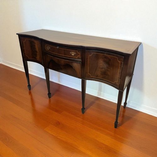 ANTIQUE MAHOGANY SIDEBOARD HEPPLEWHITE STYLE C1900 - ADDITIONAL PHOTO 4
