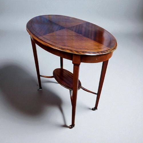 EDWARDIAN OCCASIONAL TABLE MAHOGANY VENEER - ADDITIONAL PHOTO 2