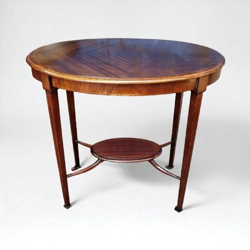 EDWARDIAN OCCASIONAL TABLE MAHOGANY VENEER - ADDITIONAL PHOTO 5