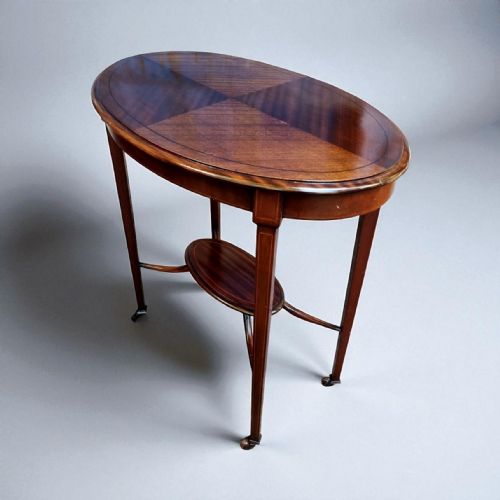 EDWARDIAN OCCASIONAL TABLE MAHOGANY VENEER - ADDITIONAL PHOTO 6