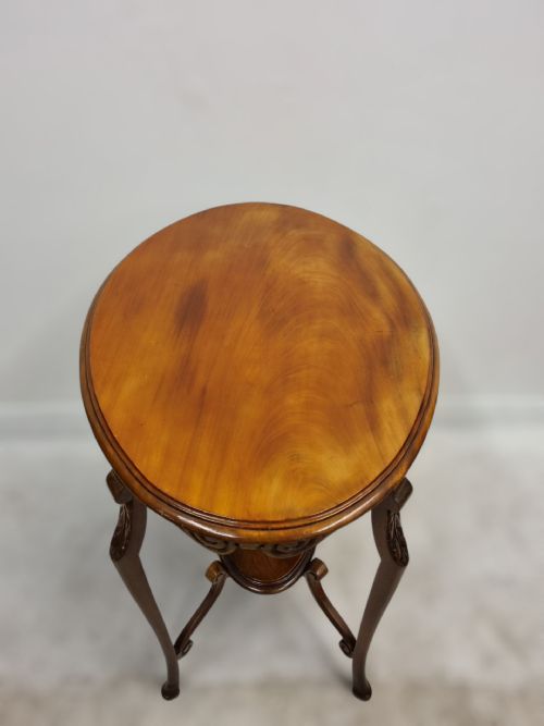 ANTIQUE EDWARDIAN MAHOGANY TWOTIER OCCASIONAL TABLE C19051910 - ADDITIONAL PHOTO 4