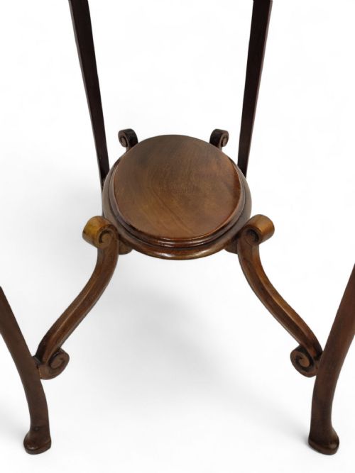ANTIQUE EDWARDIAN MAHOGANY TWOTIER OCCASIONAL TABLE C19051910 - ADDITIONAL PHOTO 5
