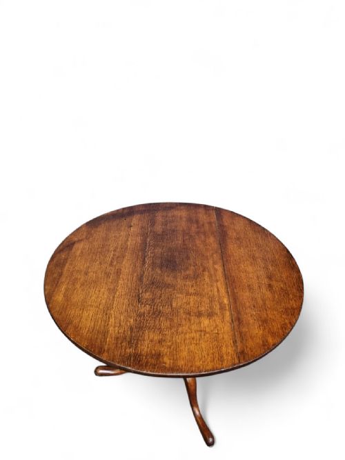 ANTIQUE GEORGE III OAK TRIPOD TABLE C1780 - ADDITIONAL PHOTO 8