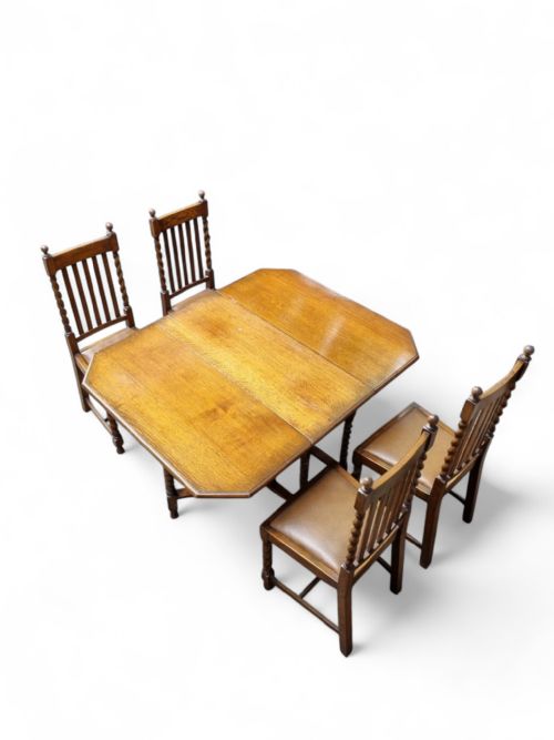 ANTIQUE OAK DINING CHAIRS SET OF 4 LATE 19TH CENTURY - ADDITIONAL PHOTO 10