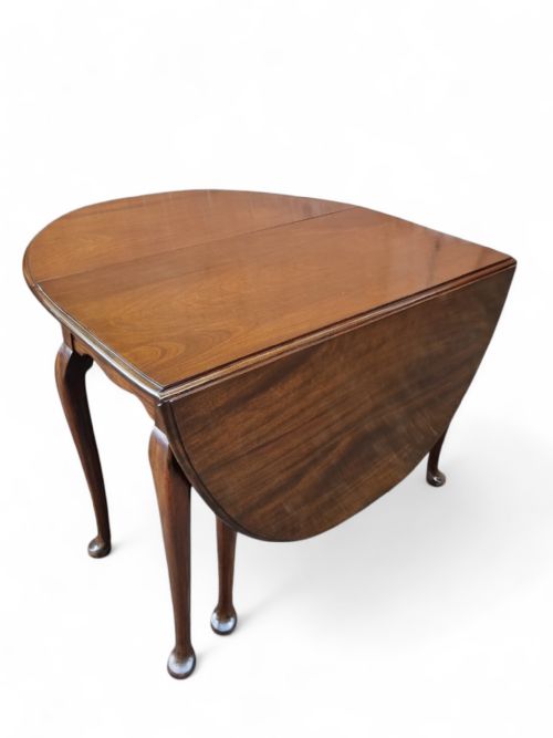 ANTIQUE VICTORIAN MAHOGANY DROP LEAF TABLE ENGLISH 19TH CENTURY - ADDITIONAL PHOTO 2