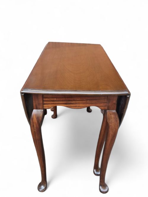 ANTIQUE VICTORIAN MAHOGANY DROP LEAF TABLE ENGLISH 19TH CENTURY - ADDITIONAL PHOTO 3