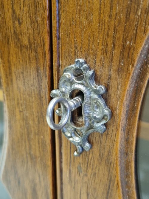 ANTIQUE VICTORIAN MAHOGANY DRINK CABINET GLAZED BOOKCASE LATE 19TH CENTURY - ADDITIONAL PHOTO 7