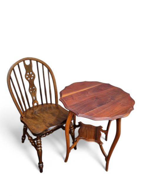 ANTIQUE EDWARDIAN TWOTIER OCCASIONAL TABLE C1910 - ADDITIONAL PHOTO 1