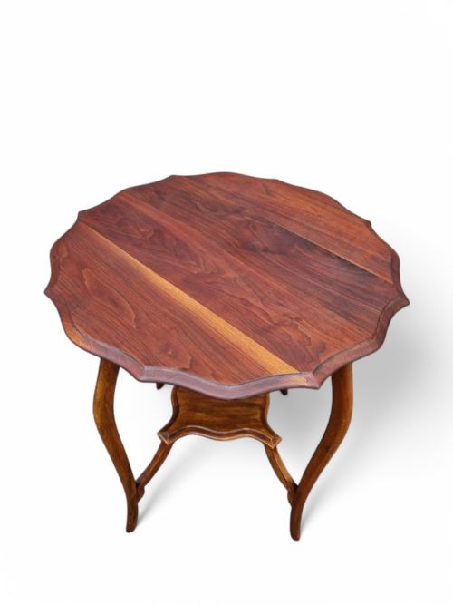 ANTIQUE EDWARDIAN TWOTIER OCCASIONAL TABLE C1910 - ADDITIONAL PHOTO 3