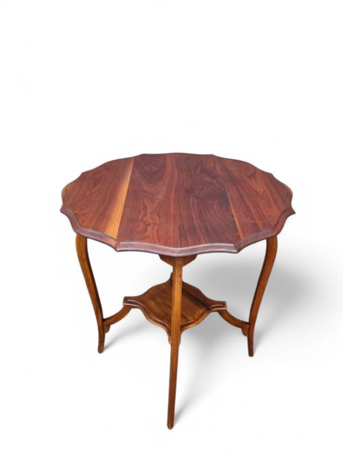 ANTIQUE EDWARDIAN TWOTIER OCCASIONAL TABLE C1910 - ADDITIONAL PHOTO 6
