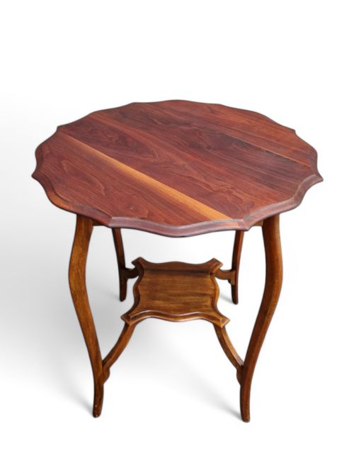 ANTIQUE EDWARDIAN TWOTIER OCCASIONAL TABLE C1910 - ADDITIONAL PHOTO 8