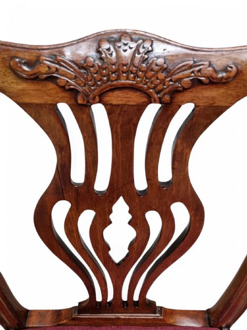 ANTIQUE GEORGIAN MAHOGANY DINING CHAIR C1800S - ADDITIONAL PHOTO 1