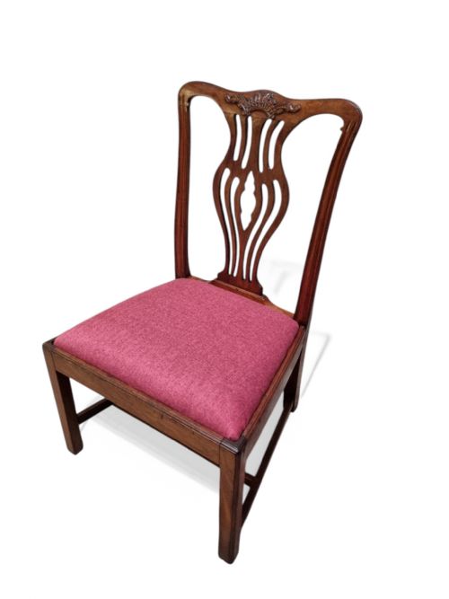 ANTIQUE GEORGIAN MAHOGANY DINING CHAIR C1800S - ADDITIONAL PHOTO 4