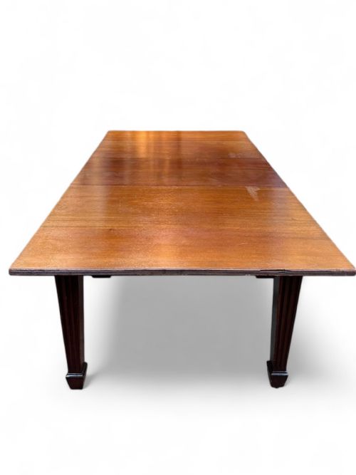 ANTIQUE EDWARDIAN MAHOGANY DINING TABLE EXTENDABLE EARLY 20TH CENTURY - ADDITIONAL PHOTO 1