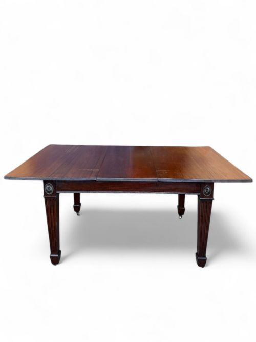 ANTIQUE EDWARDIAN MAHOGANY DINING TABLE EXTENDABLE EARLY 20TH CENTURY - ADDITIONAL PHOTO 3
