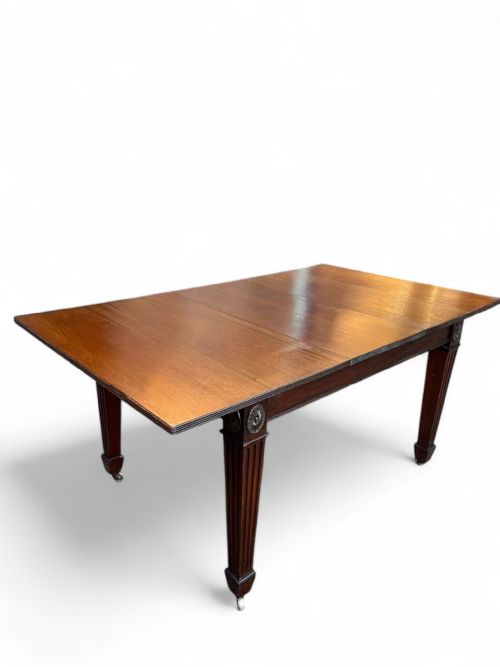 ANTIQUE EDWARDIAN MAHOGANY DINING TABLE EXTENDABLE EARLY 20TH CENTURY - ADDITIONAL PHOTO 5