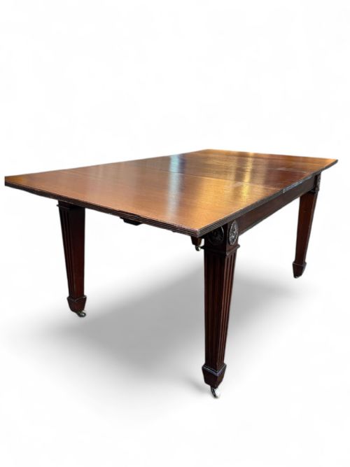 ANTIQUE EDWARDIAN MAHOGANY DINING TABLE EXTENDABLE EARLY 20TH CENTURY - ADDITIONAL PHOTO 9