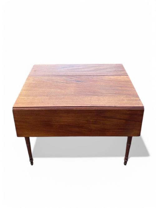 ANTIQUE VICTORIAN MAHOGANY DROP LEAF PEMBROKE TABLE C1880 - ADDITIONAL PHOTO 3