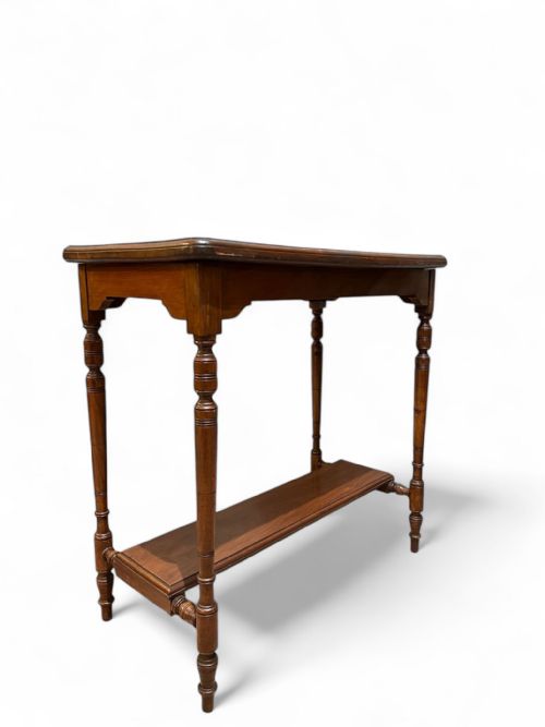 ANTIQUE EDWARDIAN SOLID MAHOGANY CONSOLE TABLE C1910 - ADDITIONAL PHOTO 1