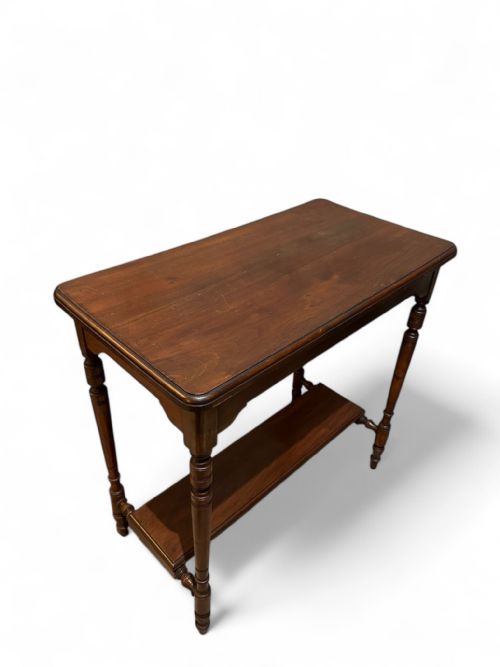ANTIQUE EDWARDIAN SOLID MAHOGANY CONSOLE TABLE C1910 - ADDITIONAL PHOTO 3