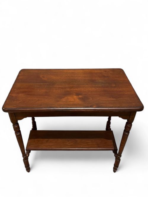 ANTIQUE EDWARDIAN SOLID MAHOGANY CONSOLE TABLE C1910 - ADDITIONAL PHOTO 4