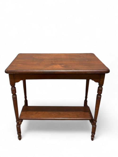 ANTIQUE EDWARDIAN SOLID MAHOGANY CONSOLE TABLE C1910 - ADDITIONAL PHOTO 5