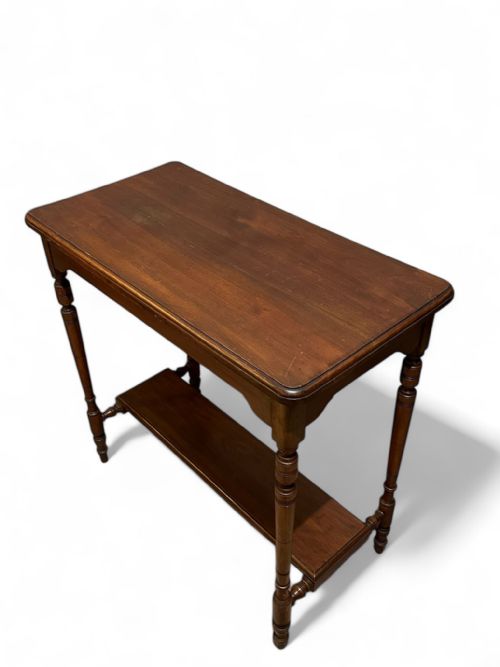 ANTIQUE EDWARDIAN SOLID MAHOGANY CONSOLE TABLE C1910 - ADDITIONAL PHOTO 6
