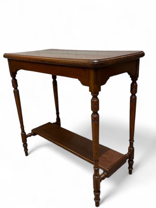 ANTIQUE EDWARDIAN SOLID MAHOGANY CONSOLE TABLE C1910 - ADDITIONAL PHOTO 7