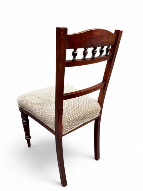 ANTIQUE VICTORIAN MAHOGANY DINING CHAIRS C1880 SET OF SIX - ADDITIONAL PHOTO 1