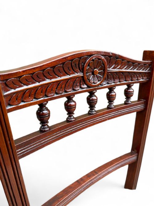 ANTIQUE VICTORIAN MAHOGANY DINING CHAIRS C1880 SET OF SIX - ADDITIONAL PHOTO 5
