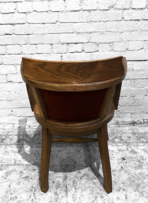 ANTIQUE EDWARDIAN OAK DESK CHAIR C19001910 - ADDITIONAL PHOTO 1