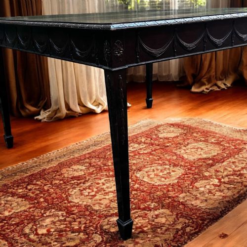 ANTIQUE EDWARDIAN MAHOGANY CENTRE TABLE C1910 SQUARE TOP SEATS 48 - ADDITIONAL PHOTO 1