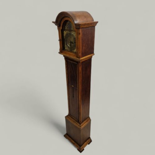 VINTAGE GRANDFATHER CLOCK OAK CASE MECHANICAL DRGM MOVEMENT C1940 - ADDITIONAL PHOTO 9