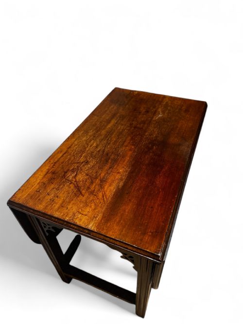 VINTAGE MAHOGANY DROP LEAF TABLE GATELEG DESIGN C1930S - ADDITIONAL PHOTO 2