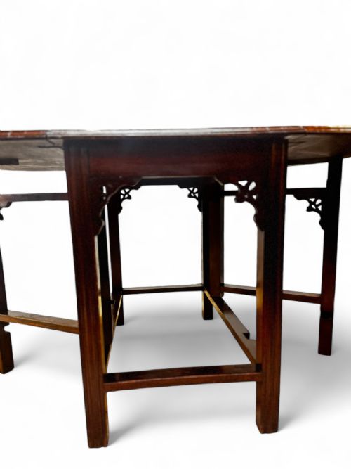 VINTAGE MAHOGANY DROP LEAF TABLE GATELEG DESIGN C1930S - ADDITIONAL PHOTO 7