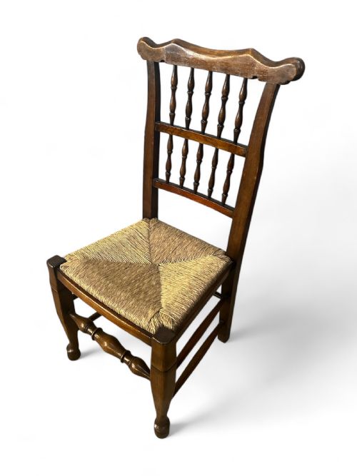 ANTIQUE GEORGIAN SPINDLE BACK DINING CHAIRS SET OF SIX C1800 - ADDITIONAL PHOTO 5