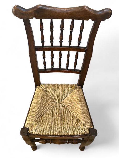 ANTIQUE GEORGIAN SPINDLE BACK DINING CHAIRS SET OF SIX C1800 - ADDITIONAL PHOTO 8