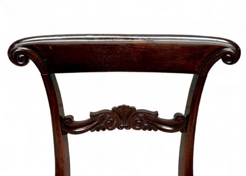 ANTIQUE REGENCY BEECH SIDE CHAIRS SET OF FOUR C1820 - ADDITIONAL PHOTO 1