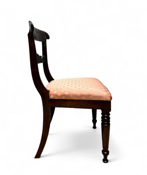ANTIQUE REGENCY BEECH SIDE CHAIRS SET OF FOUR C1820 - ADDITIONAL PHOTO 5