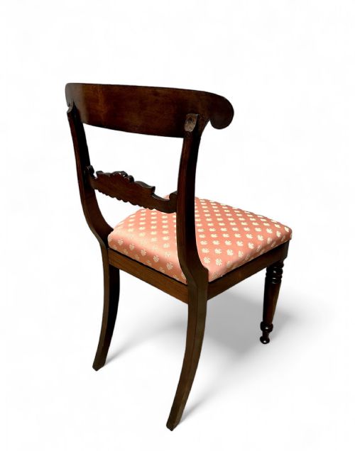 ANTIQUE REGENCY BEECH SIDE CHAIRS SET OF FOUR C1820 - ADDITIONAL PHOTO 3