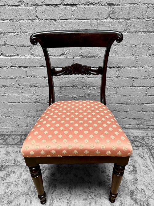 ANTIQUE REGENCY BEECH SIDE CHAIRS SET OF FOUR C1820 - ADDITIONAL PHOTO 6