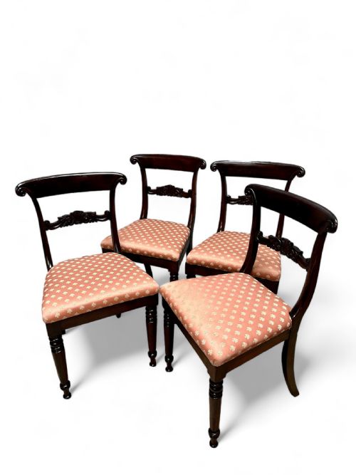 ANTIQUE REGENCY BEECH SIDE CHAIRS SET OF FOUR C1820 - ADDITIONAL PHOTO 7