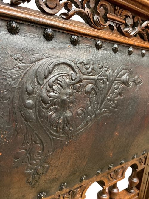 ANTIQUE 19TH CENTURY SIDE CHAIRS HAND CARVED MAHOGANY - ADDITIONAL PHOTO 1